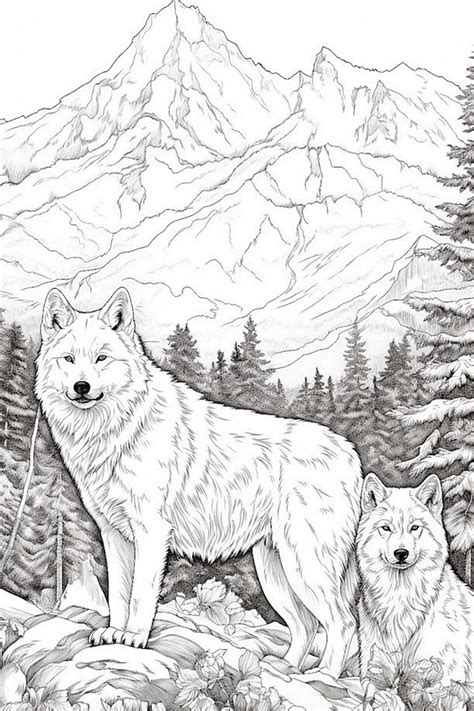 32 Majestic Wolf Coloring Pages For Kids And Anime Wolf Coloring Pages - Anime Wolf Coloring Pages