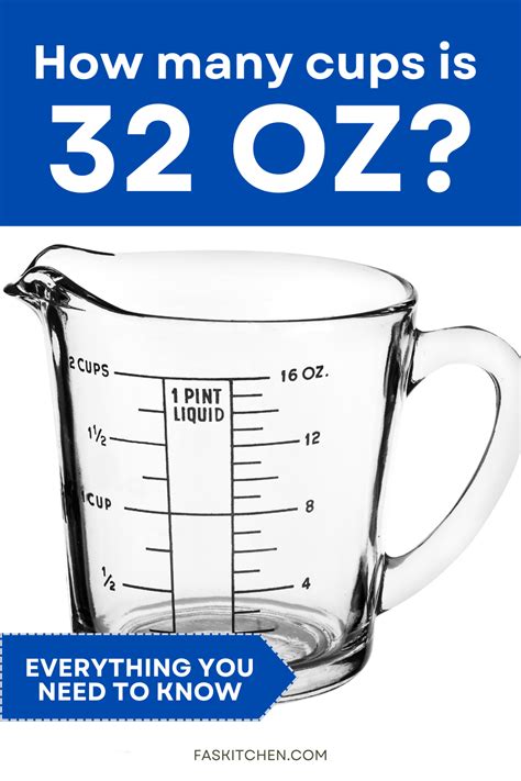 32 Oz How Many Cups
