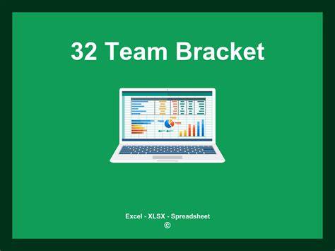 32 team bracket template excel.  This template is perfect for organizing ...