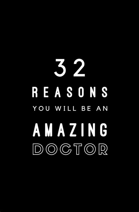 Read 32 Reasons You Will Be An Amazing Doctor Fill In Prompted Memory Book By Calpine Memory Books