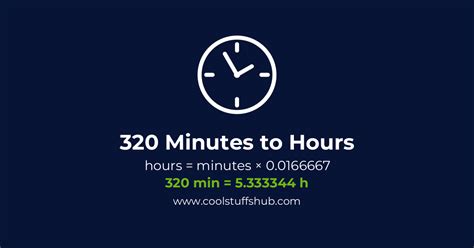 320 Min To Hours