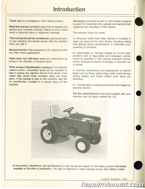322 john deere lawn tractor manual. - Apuntes para la historia de tepoztlán (morelos).