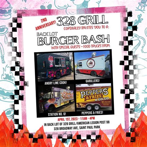 328 Grill hosting burger bash featuring four food trucks