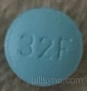 32f pill. Further information. Always consult your healthcare provider to ensure the information displayed on this page applies to your personal circumstances. Pill Identifier results for "88 Blue and Round". Search by imprint, shape, color or drug name. 
