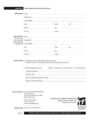 33+ Order Form Formats