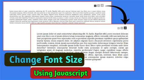33 How To Increase Font Size In Web Page With Javascript Javascript