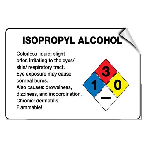 33 Isopropyl Alcohol Warning Label Labels Database 2020