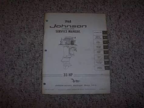 33 hp johnson service manual 1968. - Columbia university department of pediatrics childrens medical guide.