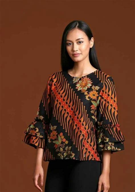 33 Motif Batik Mudah Model Baju Batik Sinoman Modern - Model Baju Batik Sinoman Modern