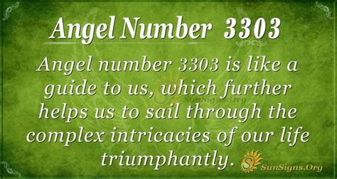 On a spiritual level, angel number 3303 is potent indeed. It w