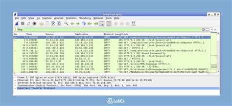 334 Lab Using Wireshark To View Network Traffic