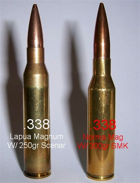 The Difference Between .338 Lapua vs .308 Winchester: 50 BMG Lite vs .30-06 Slayer. The .338 Lapua Magnum was designed to offer our snipers and marksmen a middle ground anti-personnel round between the 50 BMG and the .308 Winchester. The .308 was designed as a front line cartridge that found its home in the sniping and light machine gun community.
