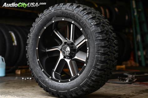 33x12 5x20. The largest tires you can fit on a stock F150 without removing the crash bars are 33-34 inches without severe rubbing. Alternatively, you can fit 32-inch tires if your rims are 10” wide. If you decide to fit the biggest tire you can squeeze inside the wheel arch, keep in mind you will experience a drop in MPG, and if MPG is a concern then I ... 