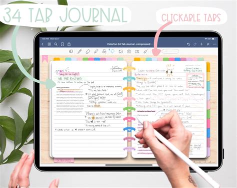 34 Subject Digital Notebook for GoodnotesDigital Notebook for Etsy