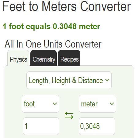 34 M To Feet