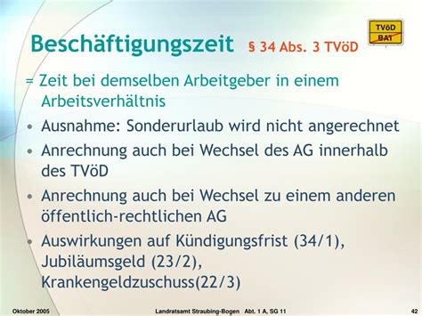 34 tvöd beschäftigungszeit