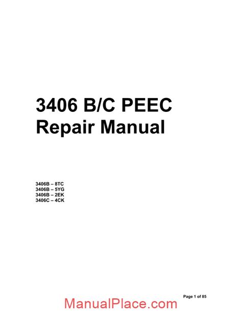 Read 3406 B C Peec Repair Manual 