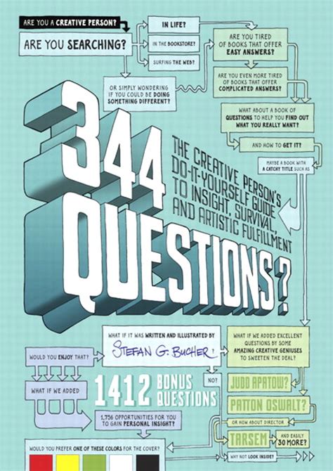 Read 344 Questions The Creative Persons Do It Yourself Guide To Insight Survival And Artistic Fulfillment Stefan G Bucher 
