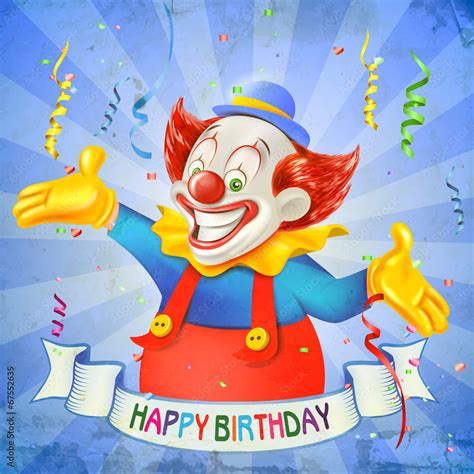 345 Happy Birthday Clowns Premium High Res Photos