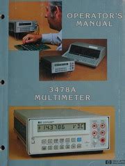 Download 3478A Multimeter User Guide 