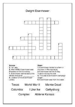 34th prez crossword clue. President after F.D.R. President after HST President before D.D.E. President before JFK President who created the Presidential inits. Presidential inits. from Prez before J.F.K. Prez who said "If you can R.M.N. served under him Surprise winner of 1948: The 33rd pres. Truman's monogram Two-time winner over 82-D V-J Day pres. V.P. between Wallace and 