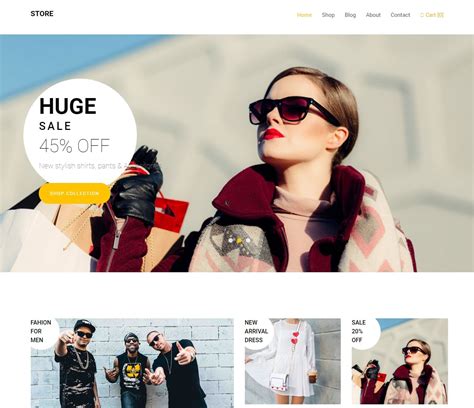 35+ Best Free HTML Shop Website Template Options For 2020