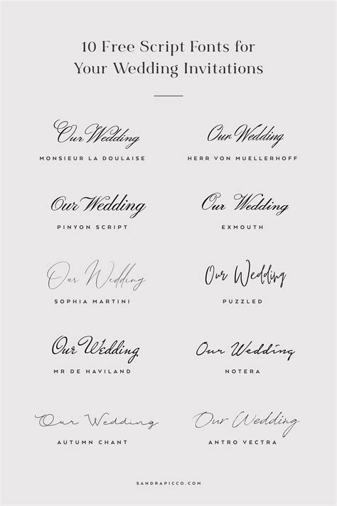 35+ Elegant Wedding Invitation Fonts (Script & … - muktibox.com