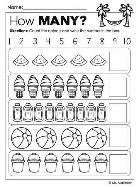 35+ Fun Counting Worksheets 110 Printable