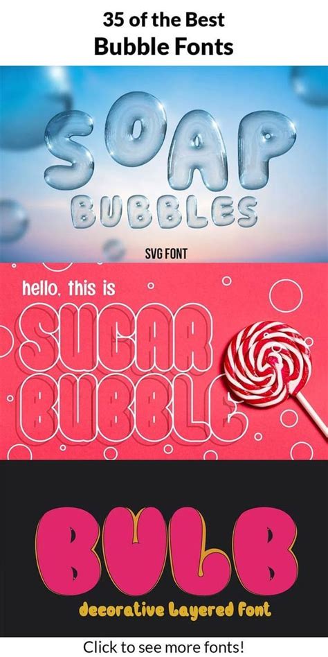 35 Bubble Fonts You Can Start Using Today - Vandelay …