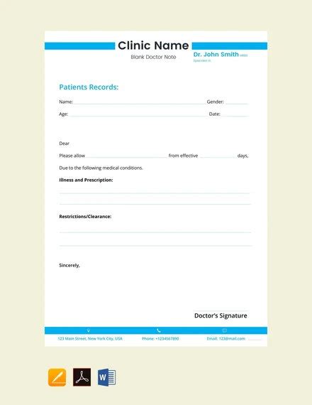 35 Doctors Note Templates Word Pdf Apple Pages Google Docs Free Premium Templates