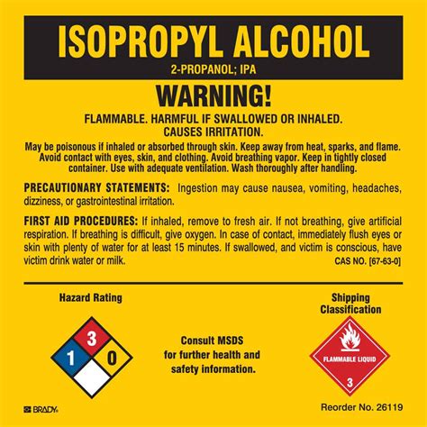 35 Ghs Label For Isopropyl Alcohol Labels Database 2020