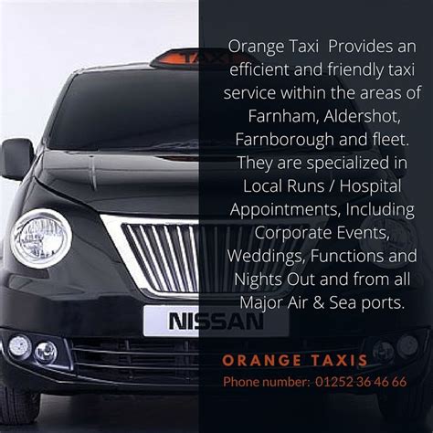 35 Orange Taxis ideas taxi, farnham, taxi service