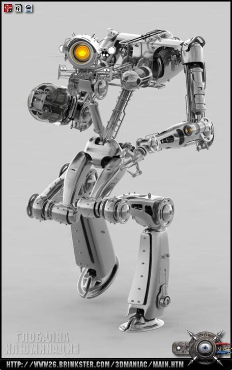 35 Realistic 3D Robots Illustrations
