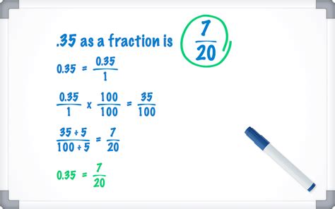 35 as a fraction. Things To Know About 35 as a fraction. 