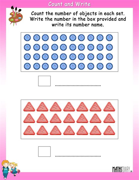35 Free Counting And Writing Numbers Worksheets Count And Write The Correct Number - Count And Write The Correct Number
