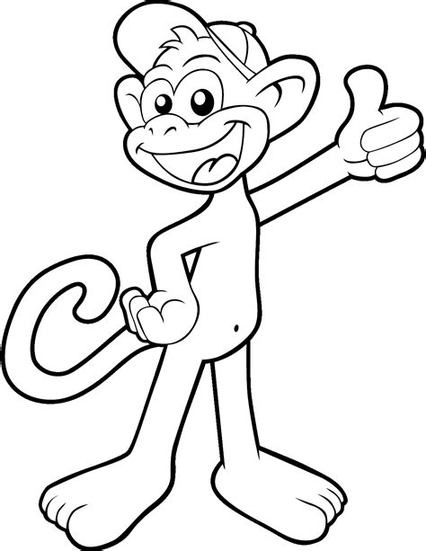 35 Free Monkey Coloring Pages Printable Scribblefun Monkey Printable Coloring Pages - Monkey Printable Coloring Pages