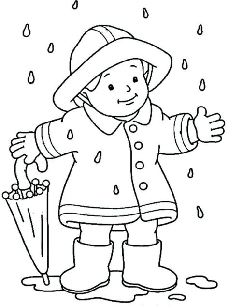 35 Free Printable Rainy Day Coloring Pages Rainy Day Coloring Page - Rainy Day Coloring Page