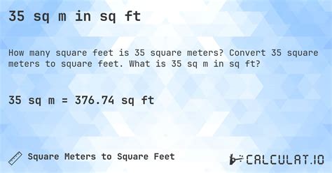 35 Ft To M