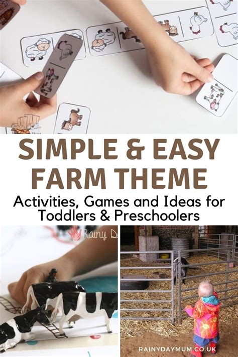 35 Fun Farm Activities For Toddlers And Preschoolers Farm Kindergarten - Farm Kindergarten