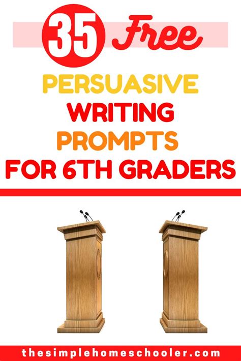35 Thought Provoking Persuasive Writing Prompts For 6th Writing Prompts For Sixth Graders - Writing Prompts For Sixth Graders