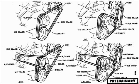 350 chevy belt diagram. Mark and routing guides for car engines which help facilitate a repair which otherwise would be difficult. 