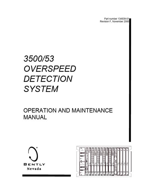 3500 53 Electronic Overspeed Detection System