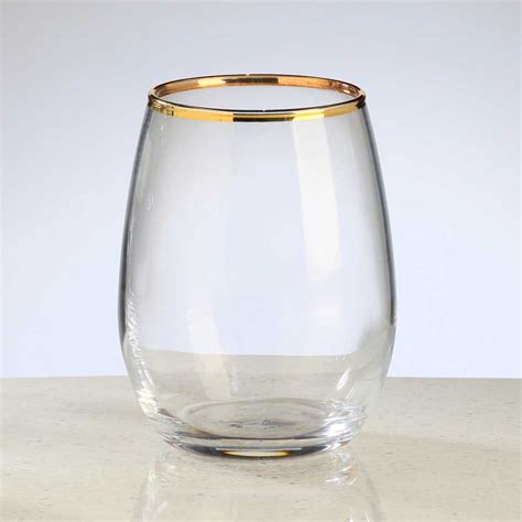 350ml Stemless Gold Wine Glass @Ksh 2950 📌6pcs …