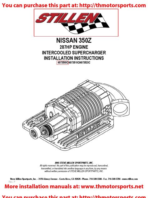 Read Online 350Z Turbo Install Guide 