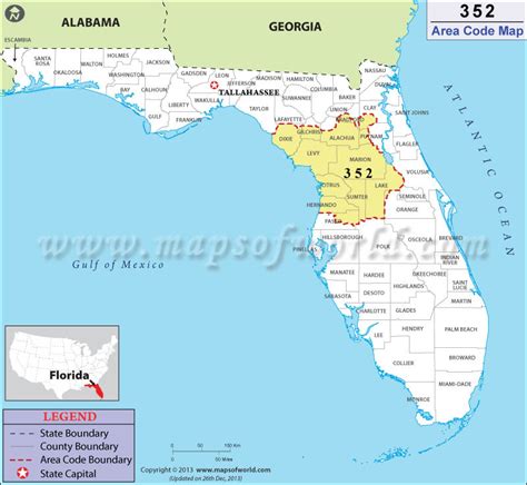 352 area code florida