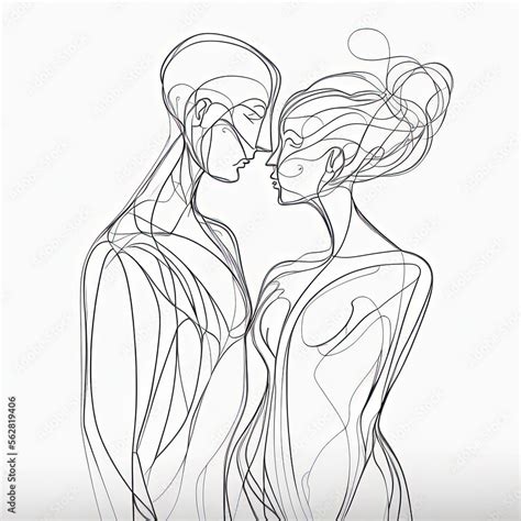 357 Two People In Love Drawings Illustrations & Clip Art