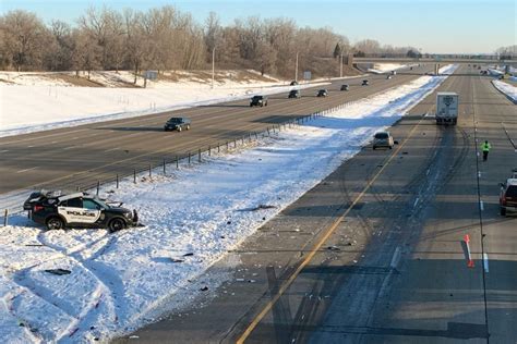 35E northbound in Eagan closed Tuesday after injury crash involving Eagan squad