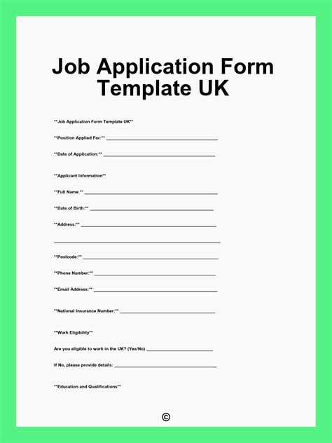 36 [pdf] JOB APPLICATION FORM TEMPLATE UK WORD FORMAT PRINTABLE HD DOCX DOWNLOAD ZIP