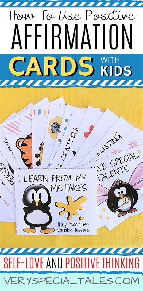 36 Beautiful Positive Affirmation Cards for Kids that Promote …