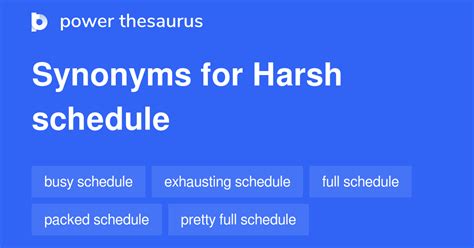 36 Words and Phrases for Hard Schedule - Power Thesaurus